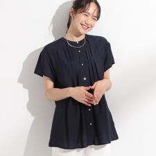 【S-LLひんやり】きれいめスタイルに タックプリーツシャツ