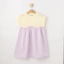 シューラルー(SHOOLARUE)の【100-120cm】フラワージャガードドッキングワンピース