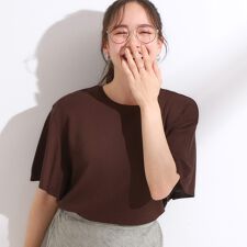 シューラルー(SHOOLARUE)の【ひんやりS-LL】女性らしさ溢れる フレアスリーブニット