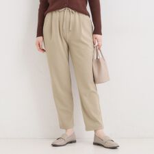 【S-3L洗濯後しわになりにくい】スマートに見える イージーテーパードパンツ【CIRCRIC】