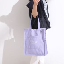 シューラルー(SHOOLARUE)の【ラッキーカラー推し活にも】うちわも入るキャンバストートバッグ