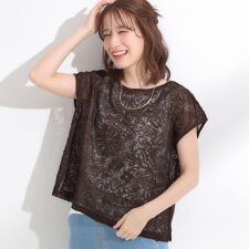 【2点セット】刺繍レーストップス