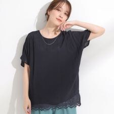 【S-LL】着るだけでコーデが決まる スラブドッキングトップス