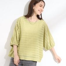 シューラルー(SHOOLARUE)の【S-LL】涼やかで好印象 シアードルマントップス