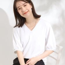 【S-LLひんやりUV】女性らしい印象に スキッパートップス