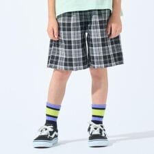 【100-150cm】チェッククライミングハーフパンツ