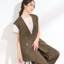 【S-LLセットアップ可洗濯後しわになりにくい】ダブルベスト