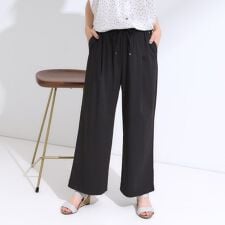 【着丈選べるS-LL】触れる度ひんやり ゆるきれい イージーワイドパンツ