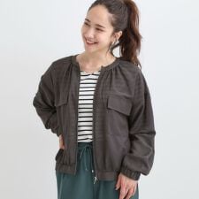 シューラルー(SHOOLARUE)の【S-LL】寒暖差のある時期に 大人上品なシアーブルゾン