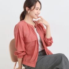 シューラルー(SHOOLARUE)の【S-LL】寒暖差のある時期に 大人上品なシアーブルゾン