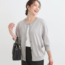 シューラルー(SHOOLARUE)の【洗えるS-LL】大人フェミニン さらっとタッチのニットカーディガン