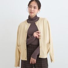 シューラルー(SHOOLARUE)の【洗えるS-LL】大人フェミニン さらっとタッチのニットカーディガン