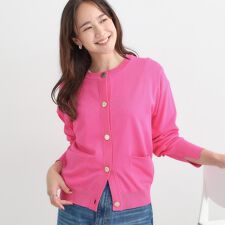 シューラルー(SHOOLARUE)の【洗えるS-LL】大人フェミニン さらっとタッチのニットカーディガン