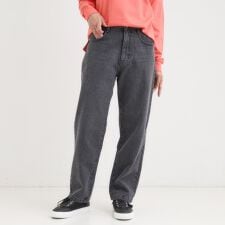 【S-LL】程よくゆったりな 柔らかデニムテーパードパンツ