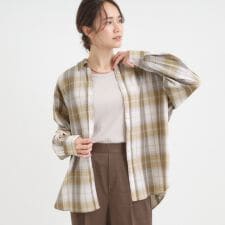 【洗えるS-LL】程よいゆとりと抜け感 大人のチェックシャツ