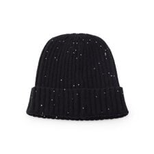 シューラルー(SHOOLARUE)のスパンコールリブニット帽