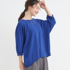 【S-LL7分袖】ゆるシルエットが心地よい ドルマントップス
