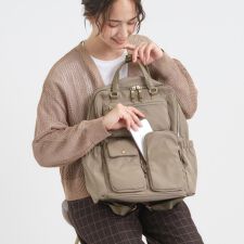 【撥水】立体ポケットリュック