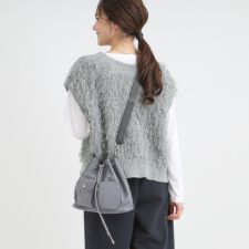 【撥水】2WAY巾着ショルダーバッグ