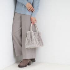 シューラルー(SHOOLARUE)の【2WAY】ストライプファートートバッグ