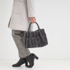 シューラルー(SHOOLARUE)の【2WAY】ストライプファートートバッグ