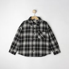 【100-150cm】チェックオーバーシャツ