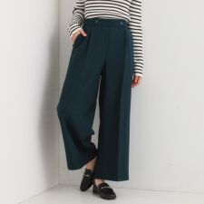 シューラルー(SHOOLARUE)の【着丈選べる】大人のきれいめスタイルに ウールフィール ワイドパンツ