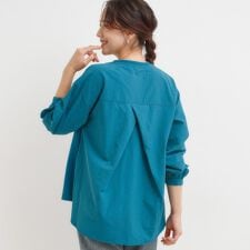 【S-LL】インせず決まる 背中タック入り パフ袖トップス