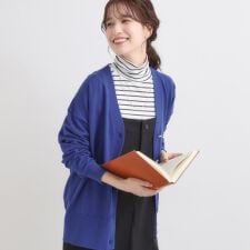 シューラルー(SHOOLARUE)の【洗える】もちもち ミドル丈ニットカーディガン