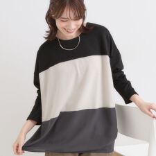 【S-LL】インしないで着られる 3段切り替えトップス