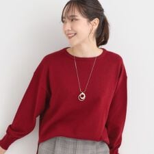 シューラルー(SHOOLARUE)の【洗濯機可毛玉レス】アウトスタイルもきれいに決まる サイドスリットニット