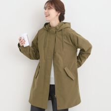 シューラルー(SHOOLARUE)の【S-LL撥水】腰回りをカバーする ロングミリタリーアウター