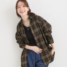 シューラルー(SHOOLARUE)の【S-LL】柔らかさが癖になる 起毛コットン オーバーサイズシャツ