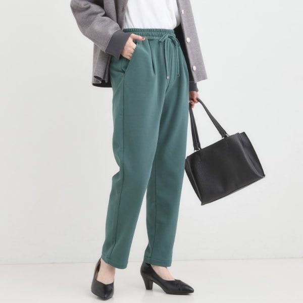 STORY掲載！ウエストゴム／タックあり】セルロースデニム イージー