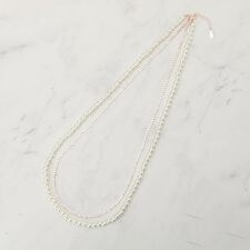 【セレモニー】2連ダイヤレーンロングネックレス