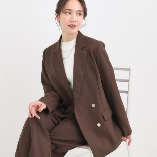 洗えるS-LLセットアップ可】カジュアルからきれいめまで ダブル