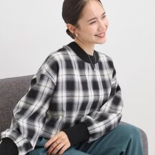 シューラルー(SHOOLARUE)のチェック柄プルオーバー