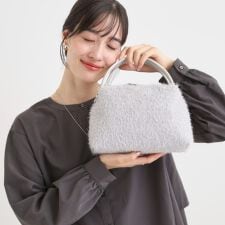 ラメ入り生地ショルダーバッグ