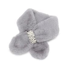 シューラルー(SHOOLARUE)のフェイクパール付きフェイクファーティペット