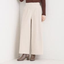 シューラルー(SHOOLARUE)の【着丈選べる】あったかもちもちワイドパンツ