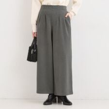 シューラルー(SHOOLARUE)の【着丈選べる】あったかもちもちワイドパンツ