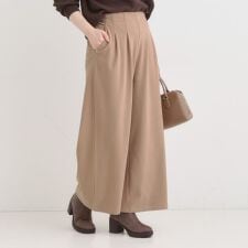 シューラルー(SHOOLARUE)の【着丈選べる】あったかもちもちワイドパンツ