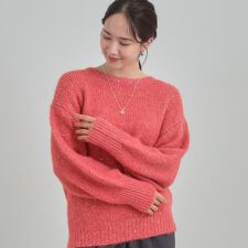 【洗濯機可S-LL】上品にキラリと華やぐ スパンコールニット