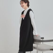 【2点セット洗濯機可】時短でコーデが決まる ジャンドレ+リブインナー