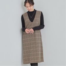 【2点セット洗えるS-LL】時短でコーデ決まる ジャンドレ＆リブインナー