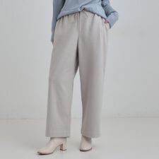 【洗濯機可S-LLあったか】ラフ過ぎない 大人のイージーワイドパンツ