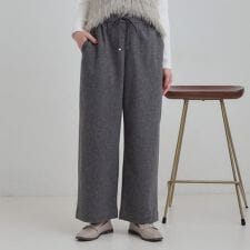 【洗濯機可S-LLあったか】ラフ過ぎない 大人のイージーワイドパンツ