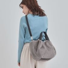 ファー2層2WAYトートバッグ