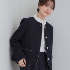 シューラルー(SHOOLARUE)の柔らかく軽い ライトツイードジャケット