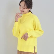 【洗濯機可S-LL】もちもちハイネックニット